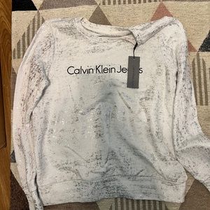 Calvin Klein metallic sweater